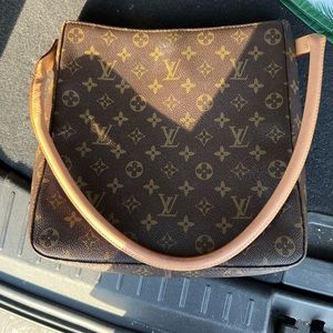 Brown leather purse